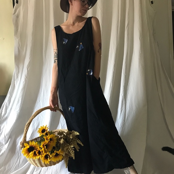 90’s Boho Silk Dress - Picture 5 of 6